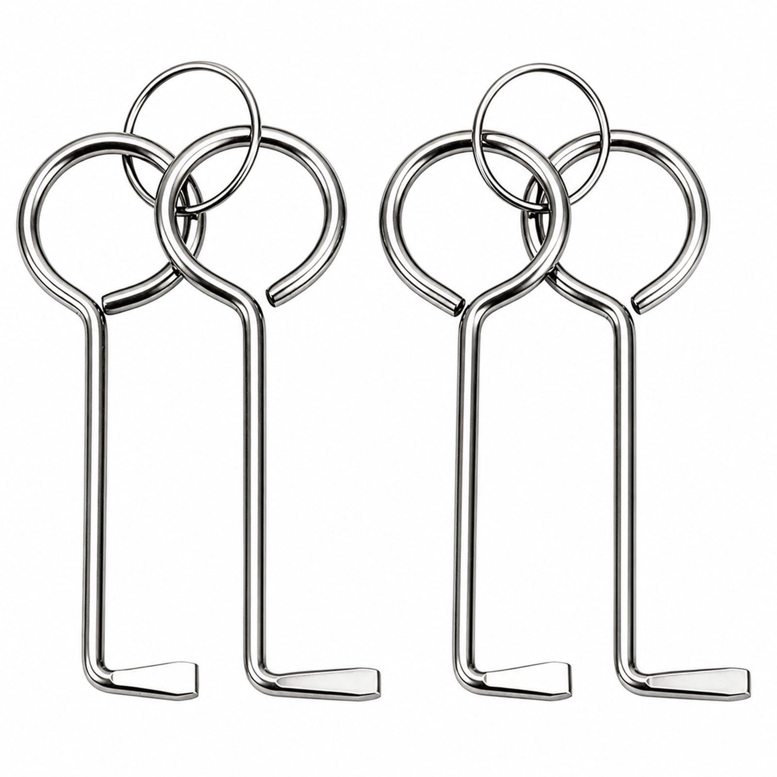 4PCS Clés à Serrure Professionnelles Universelles, Passe-Partout, Clé Universelle pour Porte Intérieure, Ouvre-Portes pour Serrure de Chambre et Porte Clef, Clef Universelle pour Serrures