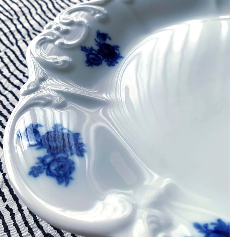 Amazon.co.jp: ドイツ名窯 フッチェンロイター ブルーローズ25cm