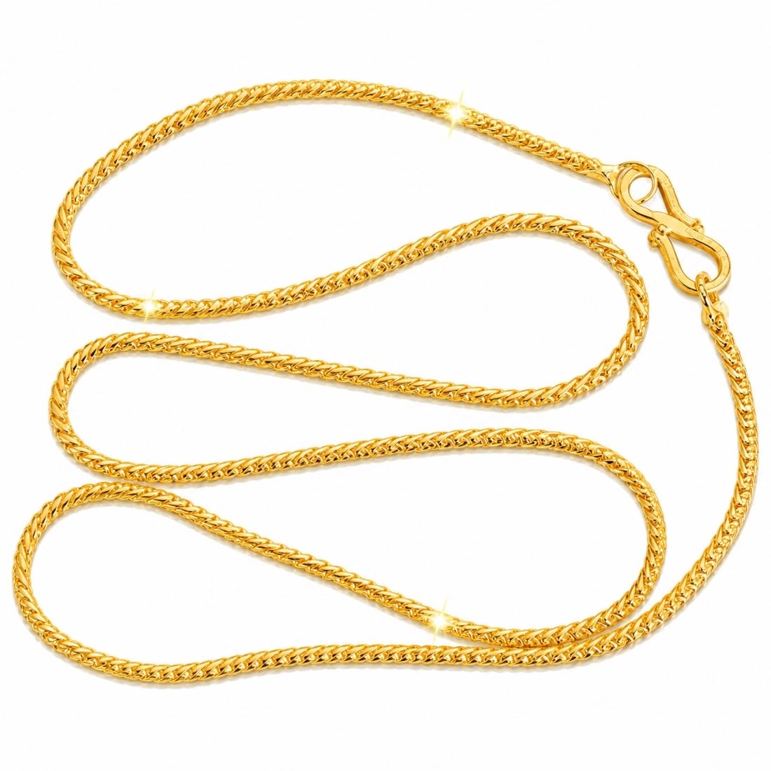 aanyacentric Gold Plated Brass Chain Pack of 1 for Men Women-picture-45