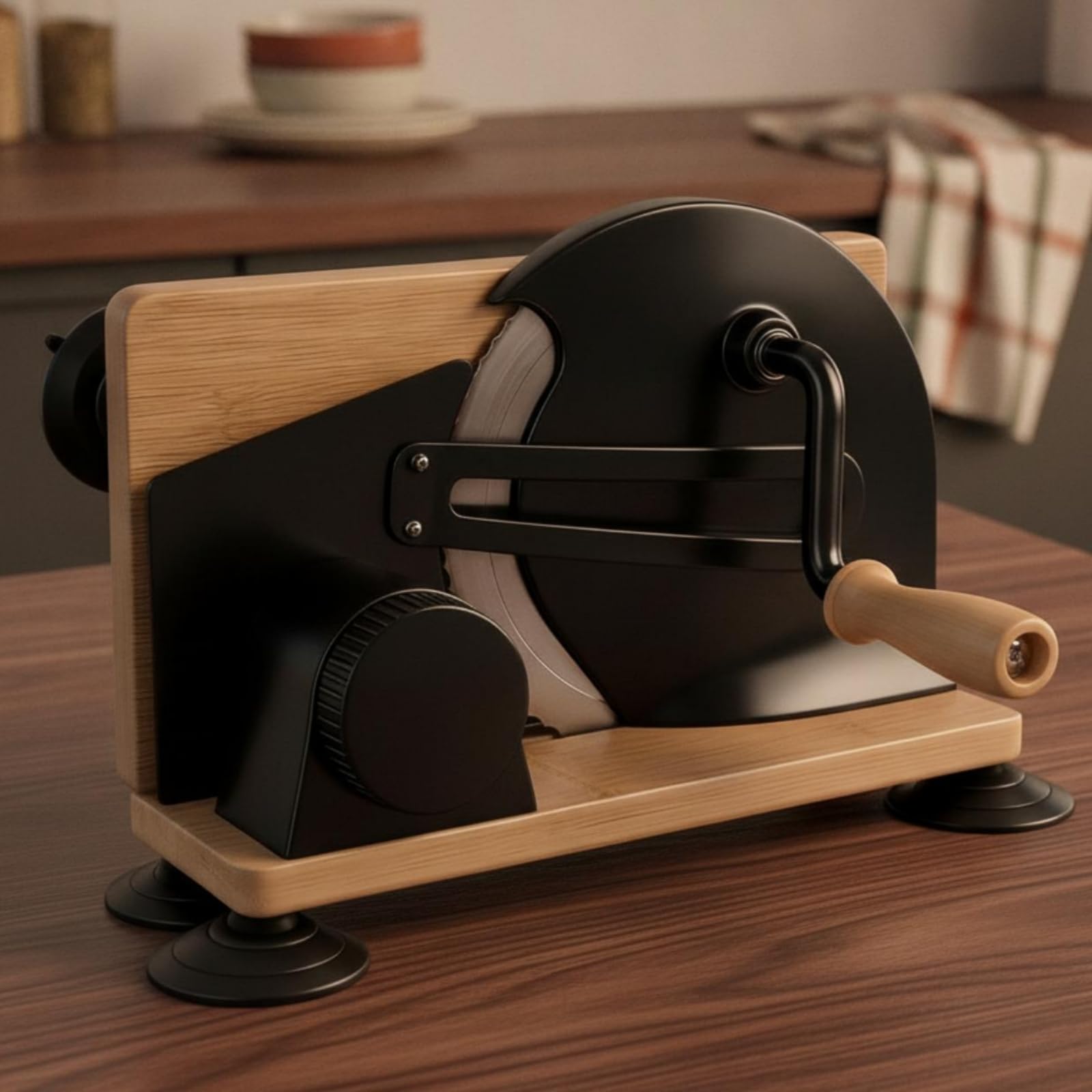 Tagliapane Manuale Compatto, Nero, Nero