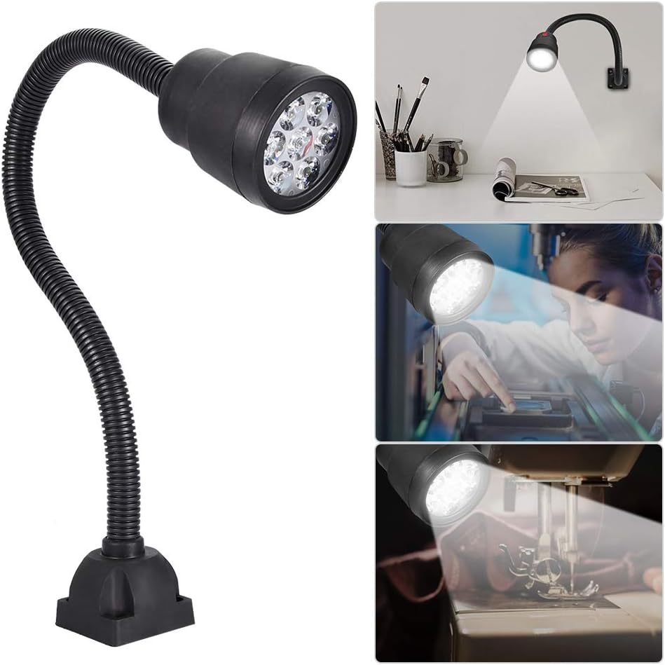 Lumière LED à coudre, 7 W 110220 V LED Lumière de Travail Machine à Coudre Tours Lampe Établi