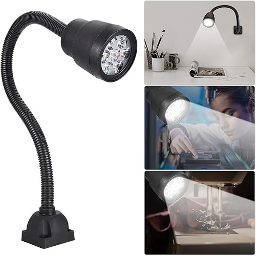Miniatura 3 de 7W 110-220V LED Manguera de luz de trabajo CNC Máquina de luz de belleza Lámpara de uñas de belleza Luz de noche blanca fría Lámpara de mesa Base