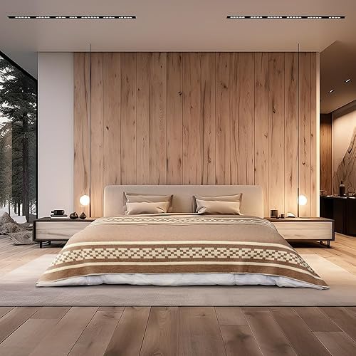 Miniatura 45 de Manta gruesa de lana de alpaca pesada para acampar al aire libre en interiores, mantas suaves de lana de alpaca peruana que vienen en diseño étnico