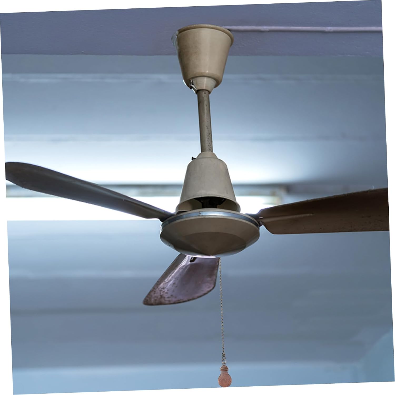 2pcs Decorative Ceiling Fan Pull Chain Extender Metal Pull Chain for Ceiling Light and Fan Unique Design for Home Decor Finish