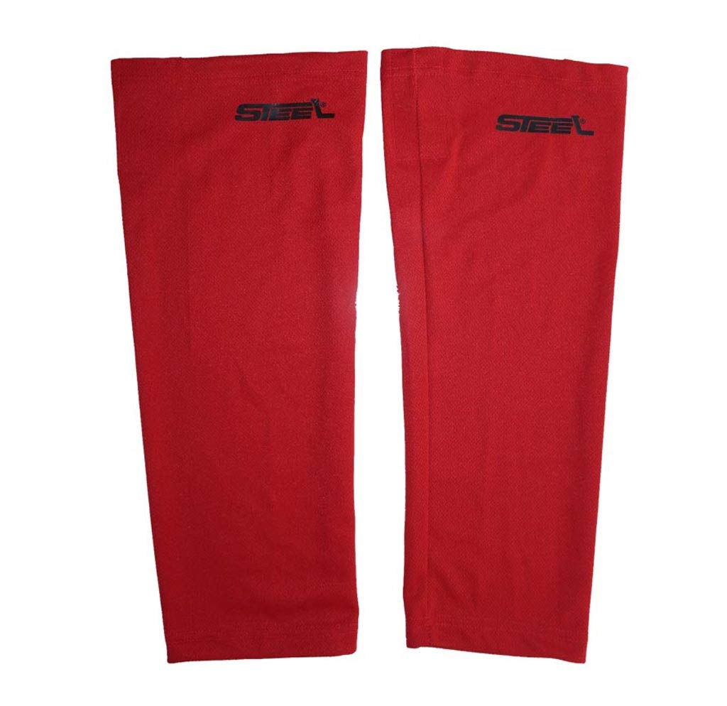 STEEL Eishockey Stutzen Textil-Netzgewebe Mesh rot/Senior
