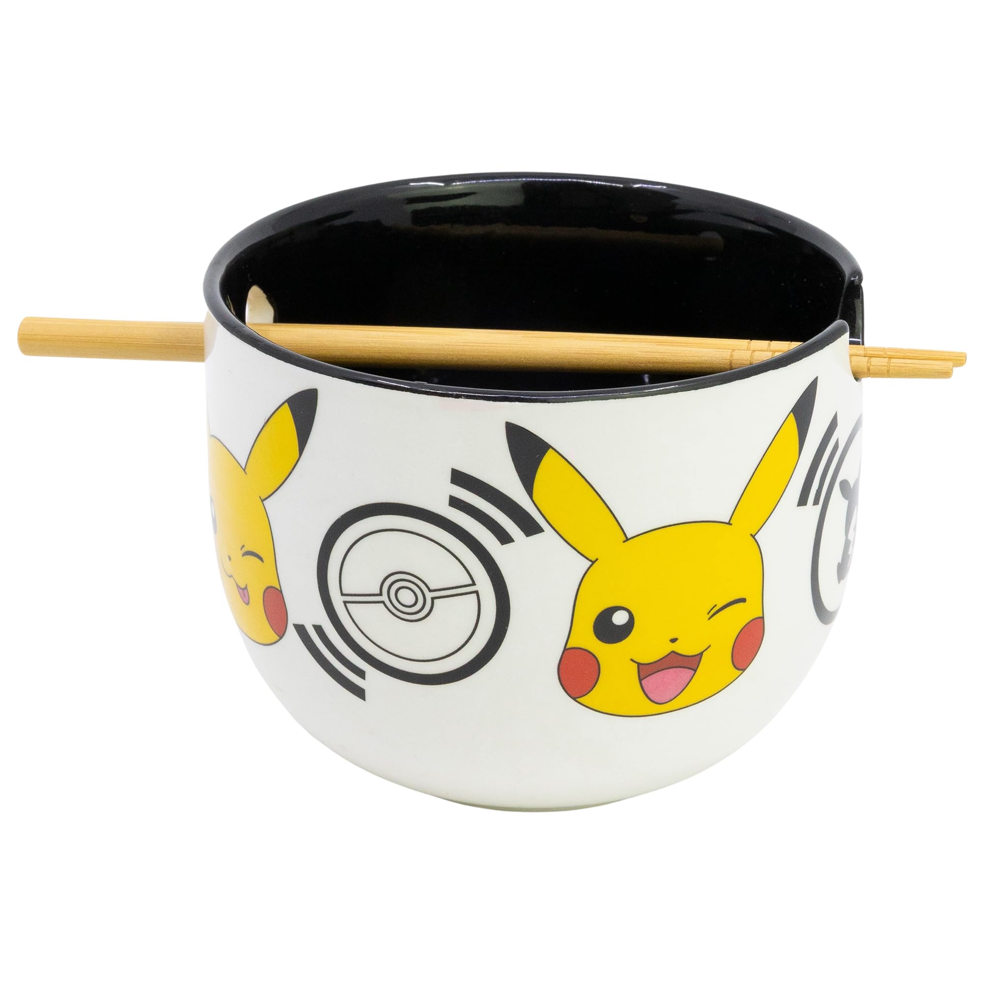 STOR Ceramic Ramen Bowl with Chopsticks in a Gift Box – Pokémon
