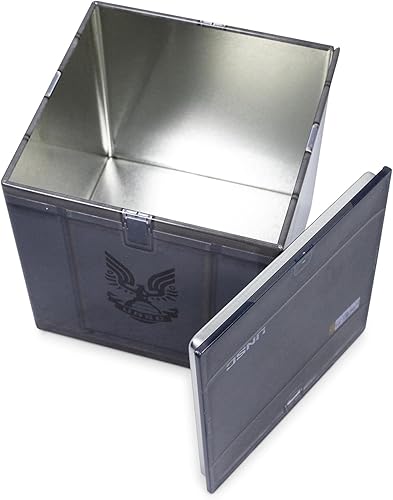 Miniatura 2 de Ukonic Halo UNSC Cajón de Munición de Lata de Almacenamiento de 4 Pulgadas Organizador de Cubo con Tapa  Contenedor de Cesta, Organizador de Cubo de