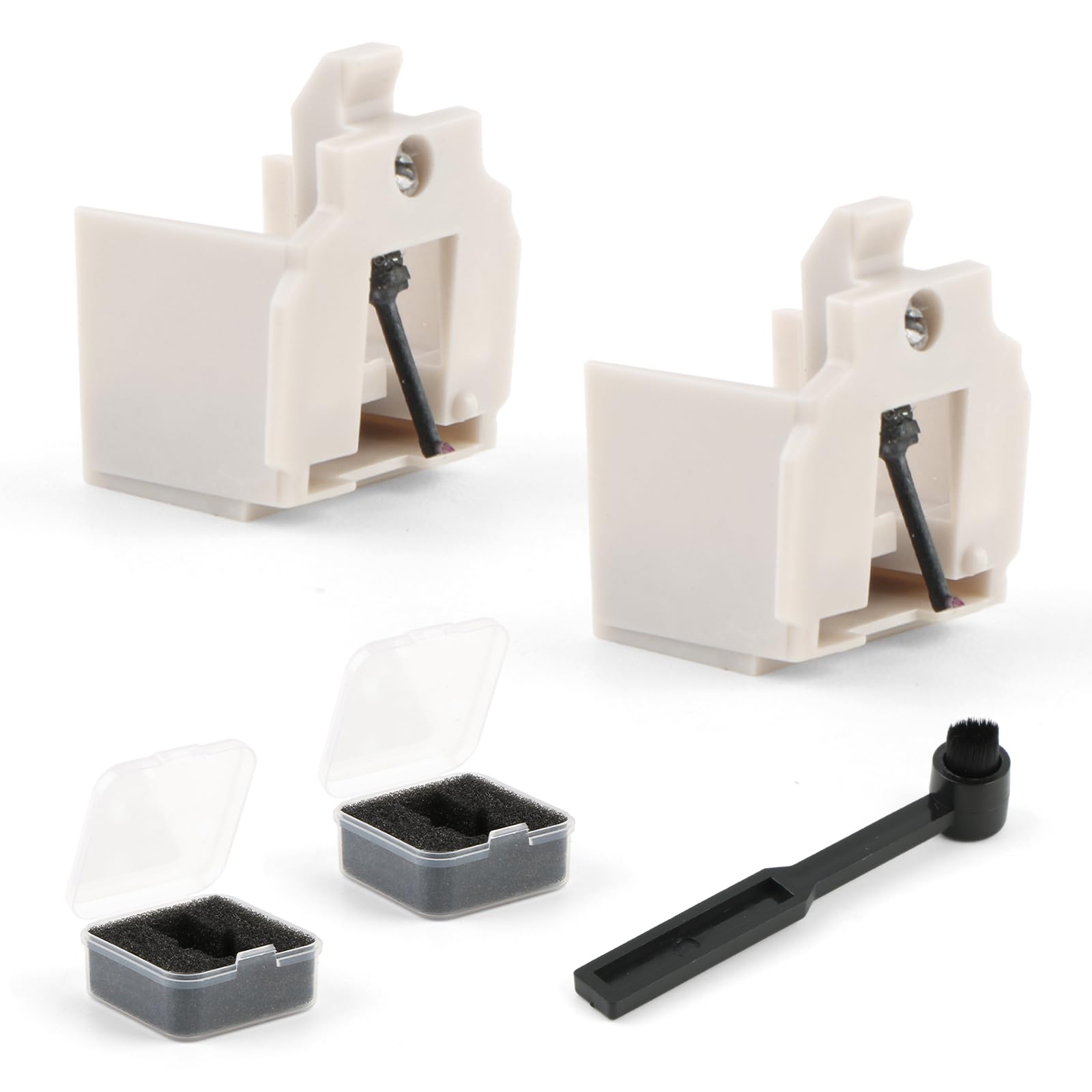 2pcs Aiguille pour Audio-Technica ATN3600LC Remplacement L'aiguille pour Audio-Technica ATN3600LC Diamant de Rechange SphéRique Pointe D'aiguille en Diamant Tige D'aiguille en Aluminium