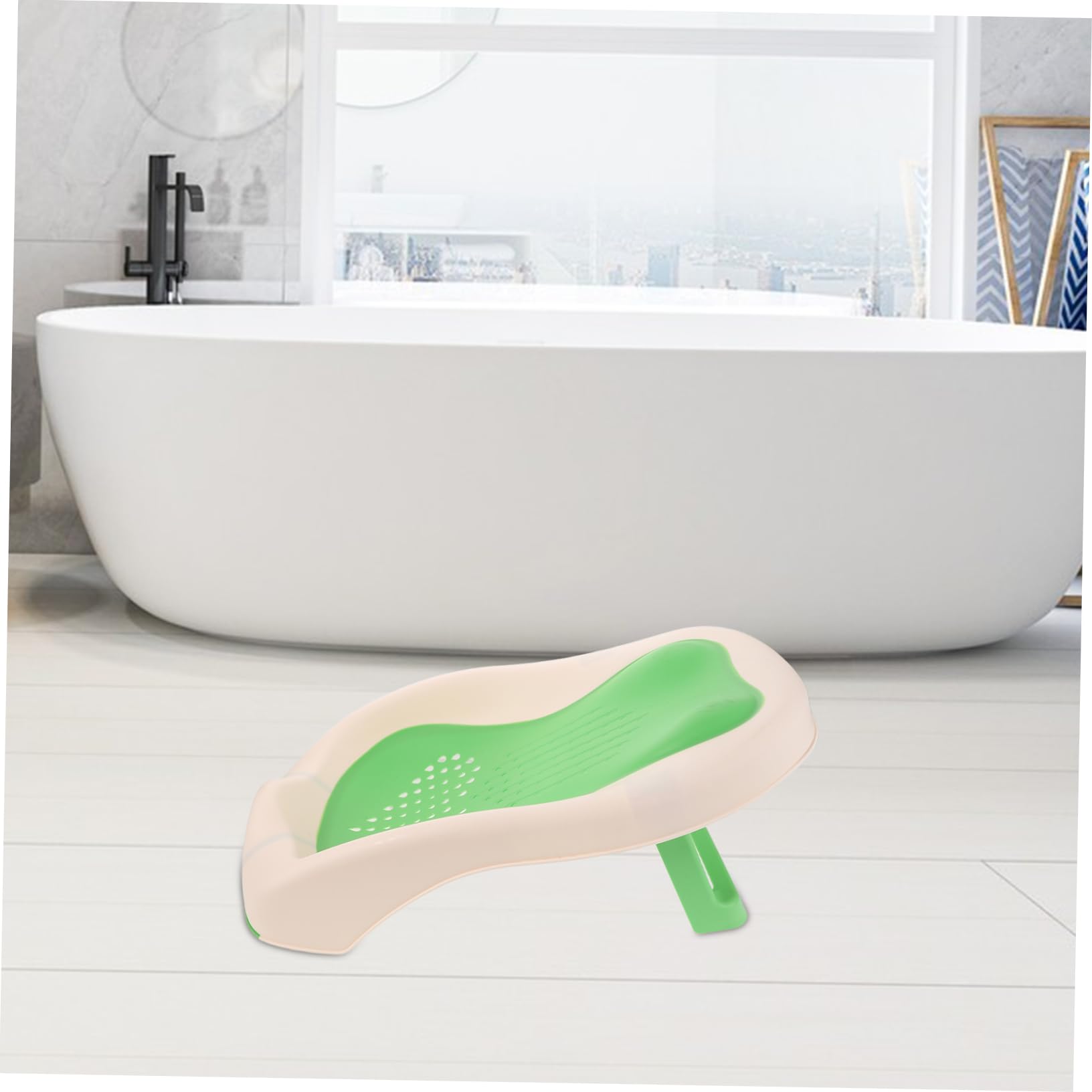 Toyvian Seggiolino Bagnetto Ragazzo Ragazza Ragazza con Base Antiscivolo Sedile e Design Portatile per Cura Delicata e Bagnetto Facile