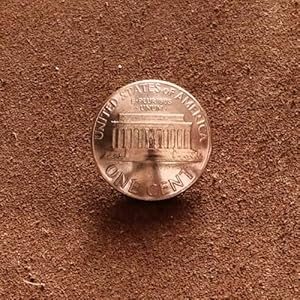 アメリカ 1セント コインコンチョ 19mm ヘアゴムブレスレット(リンカーン記念館)古銭 小銭 バングル アンクレット 硬貨 髪留め メンズ