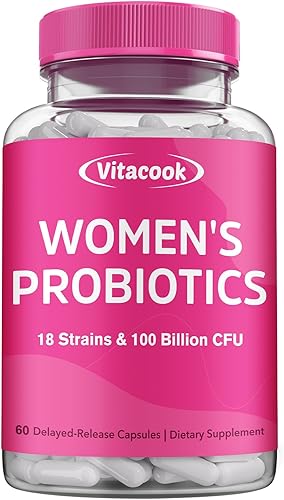Probióticos para mujeres, 100 mil millones de UFC, 18 cepas, prebióticos, arándano, VB6 y VC, estado de ánimo, salud del tracto vaginal y urinario,
