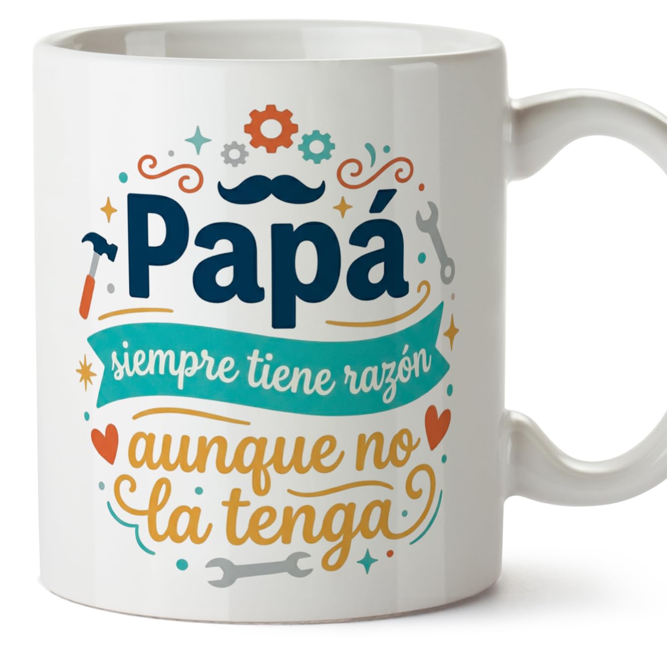MUGFFINS Taza mamá con frase Para la mejor mamá del mundo en Español | regalo madre | 330 Ml 11 oz | Idea original para regalar | progenitores v3 — view 20