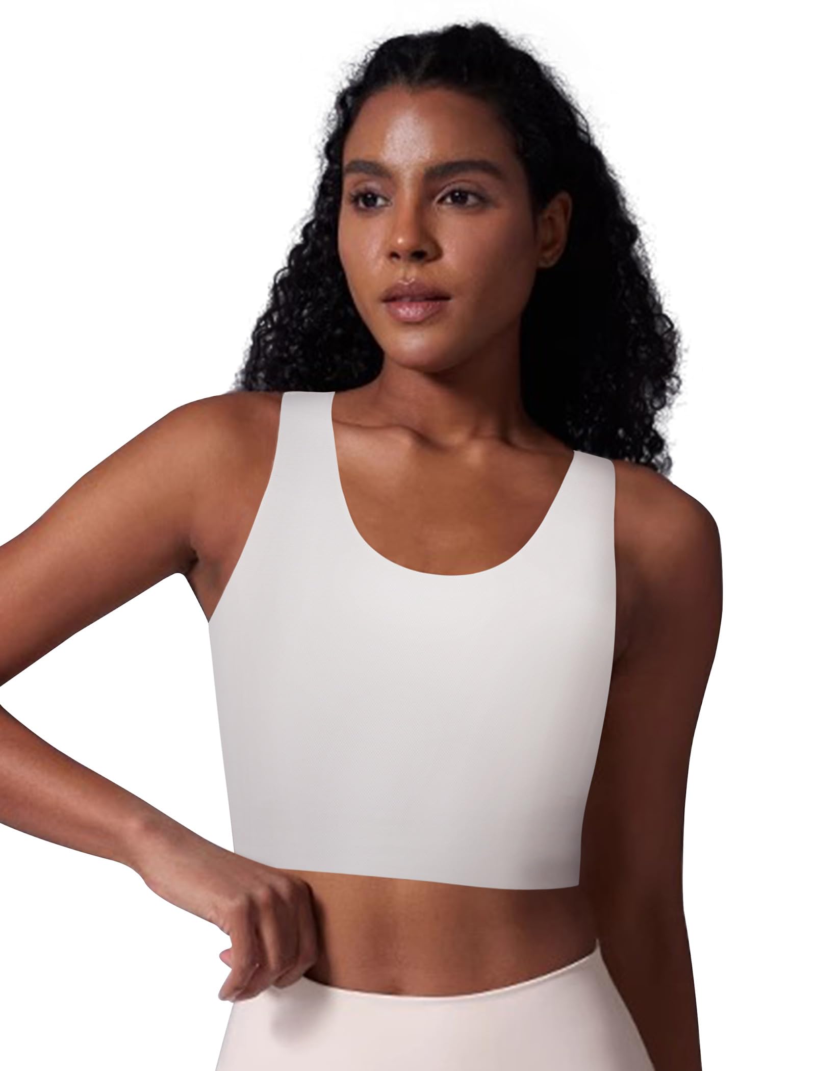 XUJI Seamless Chest Binder Women FTM Transgender Wireless Binder Sport Compression Bra Pullover Tank Top