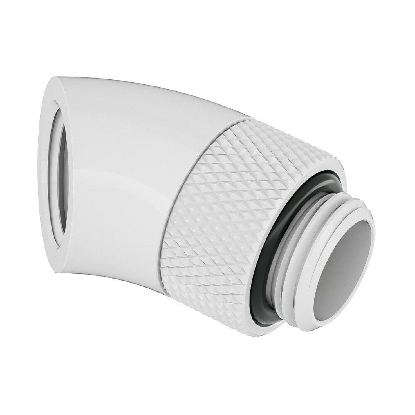 Barrow G1/4" Male to Female Extender Fitting, 45 Degree Rotary, White