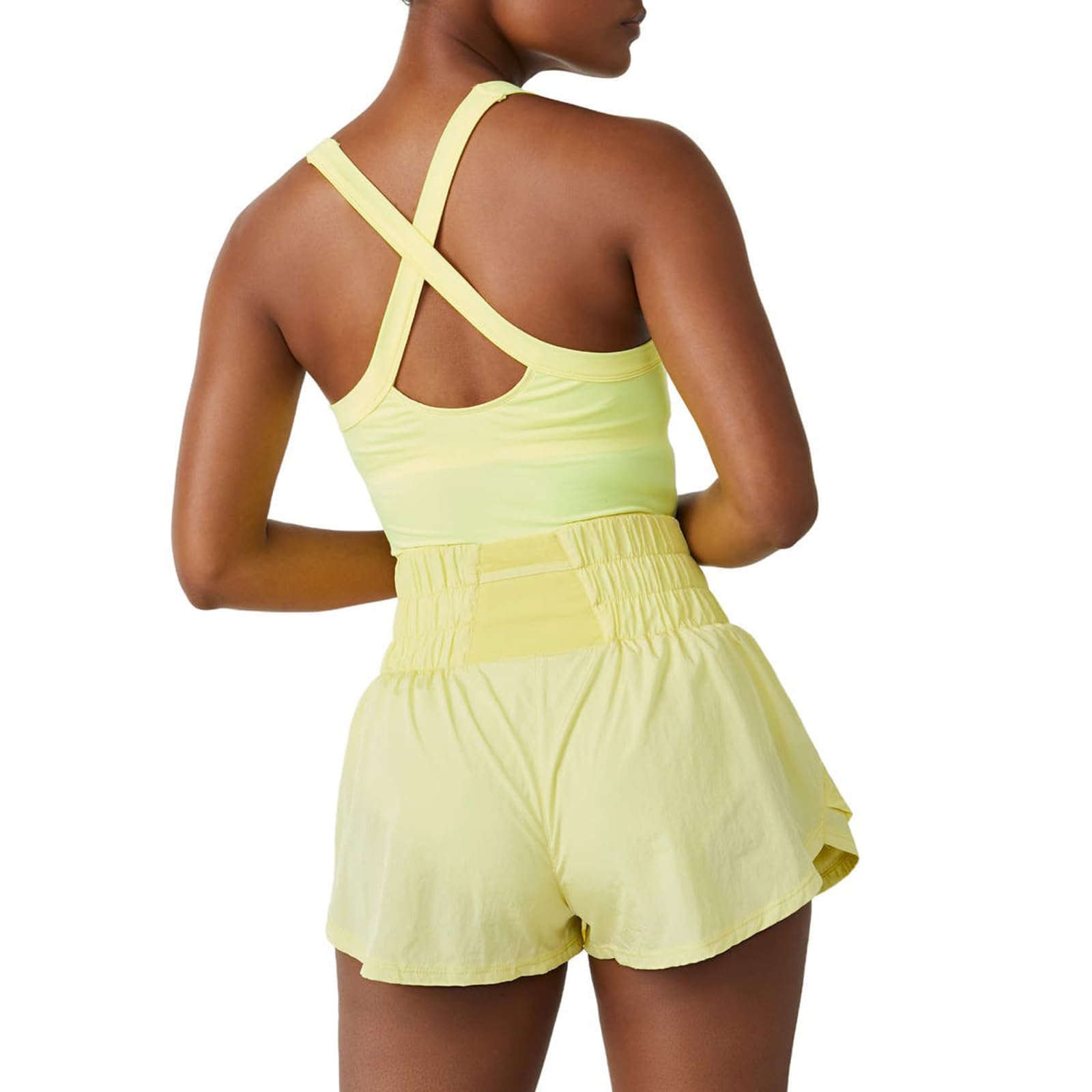 Vestito da tennis senza maniche da donna Skorts Allenamento attivo Tennis Dress con pantaloncini sotto Golf Athletic Pagliaccetto