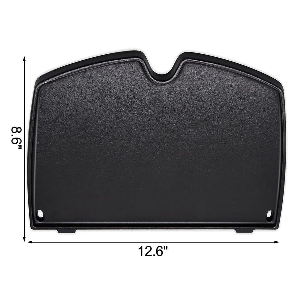 FACAIIO Piastra in ghisa per serie Q1000 Q1200 Q1400, 12,6 x 8,6 pollici BBQ Grill Piastra con distribuzione uniforme del calore