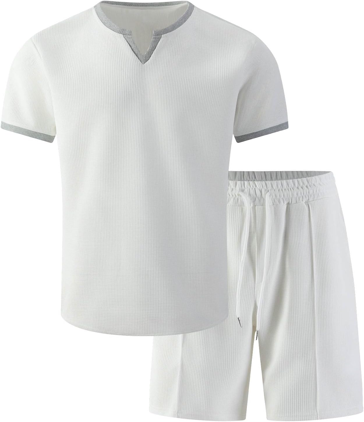 Men's T-Shirt and Shorts Set 2 Piece Outfits for Casual Summer | Fashion Summer Tracksuits for Men Loose Fit Sportwear Sets Comfy Sweatsuits Stylish Lounge Set