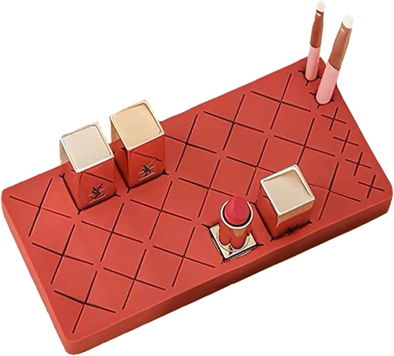 Organizador de batons Linsiter em silicone, 24 compartimentos, vinho