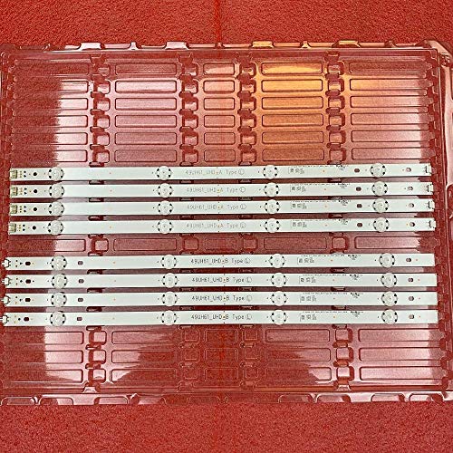 Miwaimao 8 PCS/Set LED Backlight Strip for LG innotek 15.5Y 49inch 49UH61_UHD_A B 49UH603V 49UH610V 49UH601V 49UH620V HC490DGN-SLNX5-514X