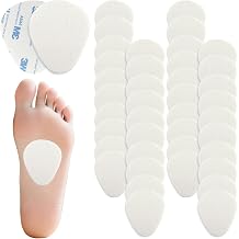 40Pcs Metatarsal Pads Ball of Foot Cushions 0.2 Inch Thick Felt Ball of Foot Cushion Adhesive Forefoot Pads Sole Adhesive Foam Accessories for Men and Women Forefoot and Sole Support