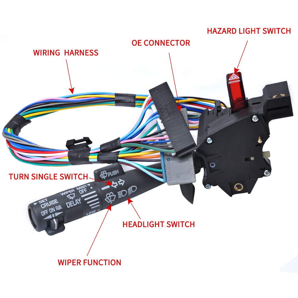 Car & Truck Parts Turn Signal Switch Cruise Wiper For Chevy Silverado