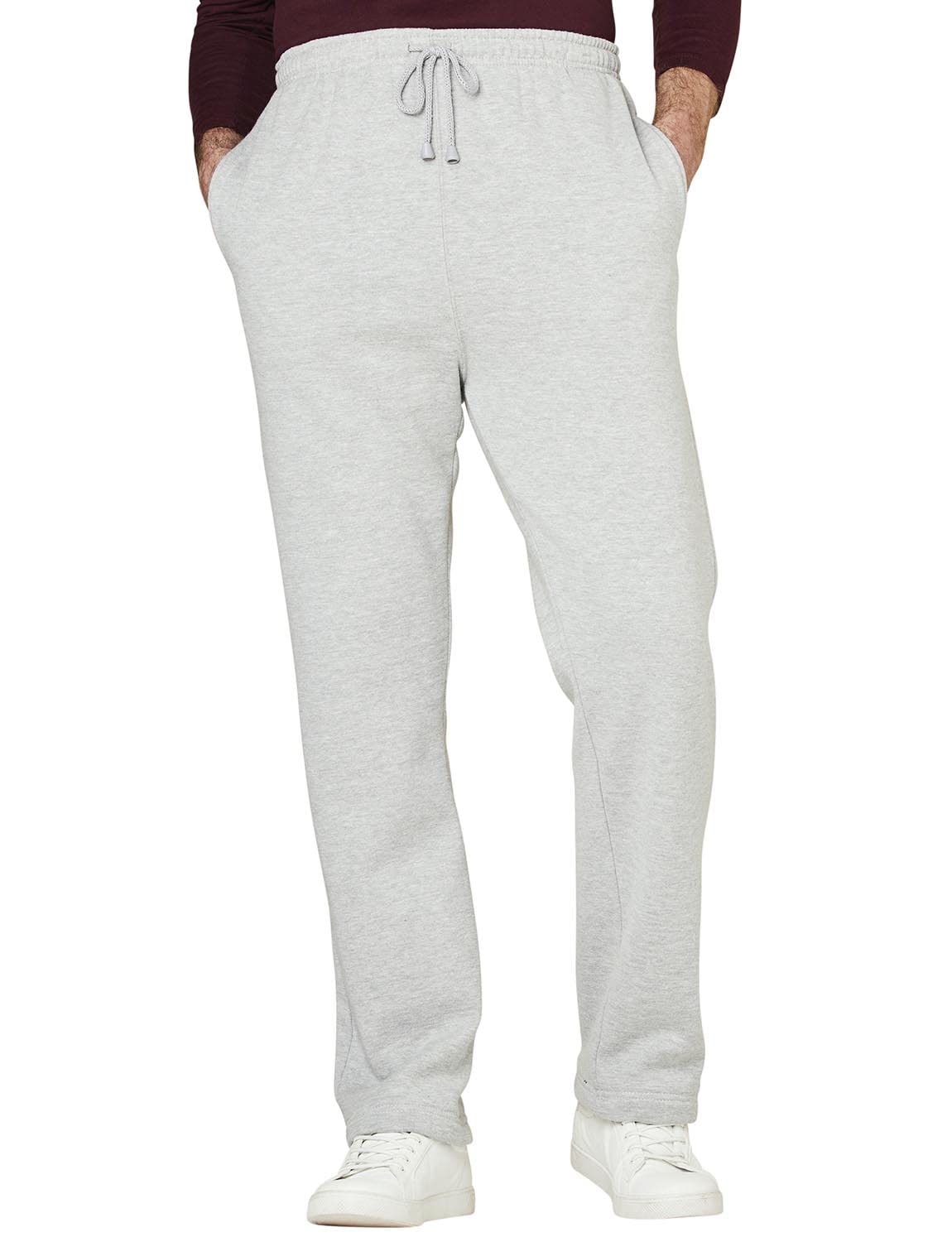 Chums Men's Jogging Bottom Trouser Pants Leisure Pull-On Fleece Joggers Grey 44W / 27L