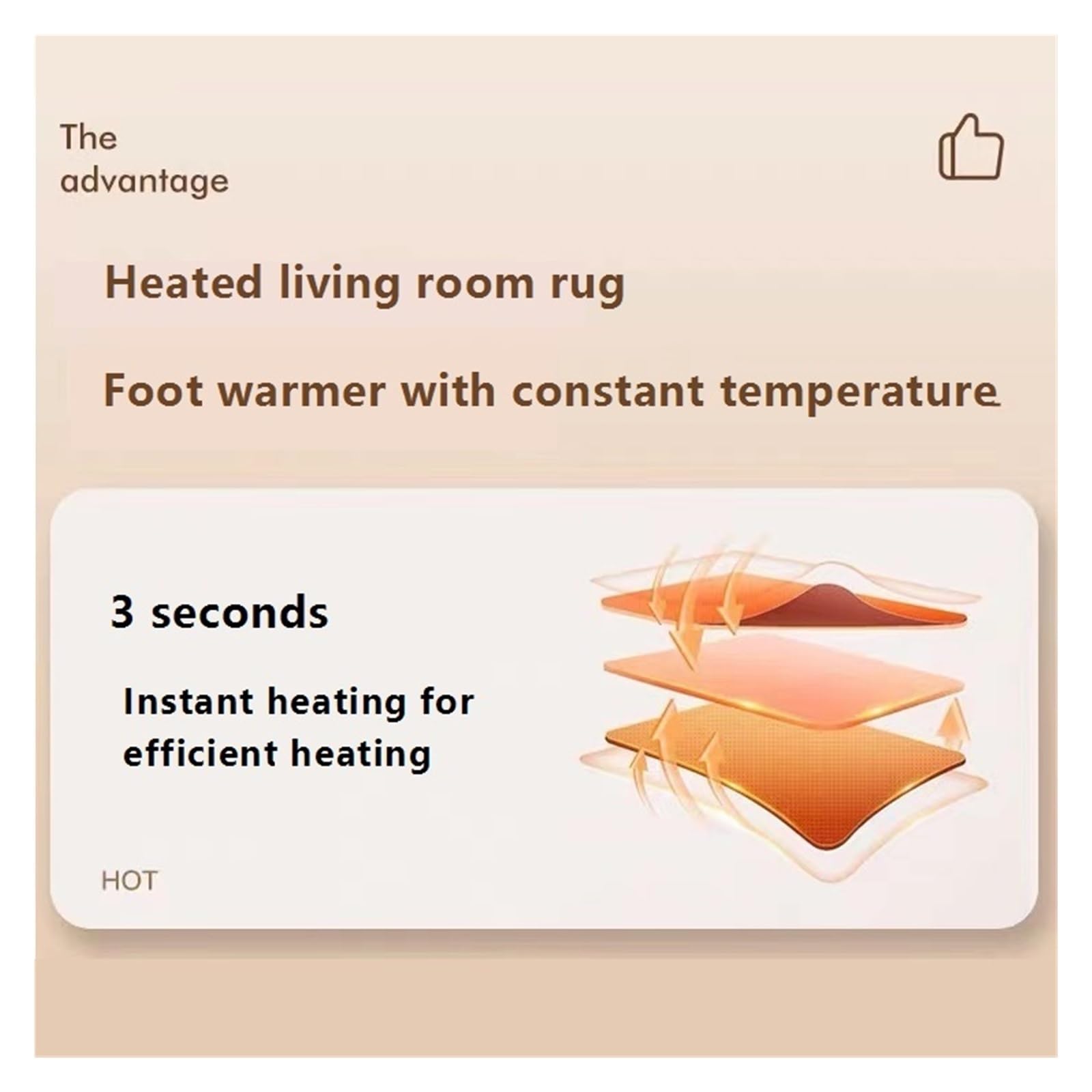 Tappetino Riscaldante For Pavimento, For Uso Domestico, Grafene, Camera Da Letto, Soggiorno, Tappeto Elettrico, Yoga, Coperta Elettrica, Termoforo Si Riscalda Rapidamente(Gray,150x150cm)
