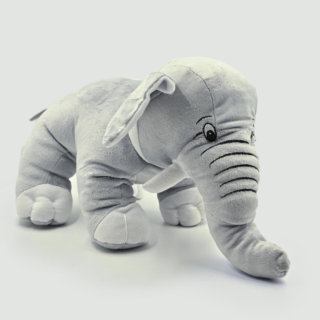 PLUSH JOY Elephant Cute Plush Soft Toy for Kids, Baby, Girls, Boys & Home Decor | Big Size Fibre Filled Stuffed Animal | Plush Hugging Pillow for Toddlers| Gift Item for Kids 40 cm (Light Grey) (B0D6WMR4ZJ) Amazon Price History, Amazon Price Tracker