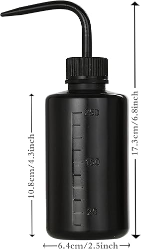 Miniatura 2 de 2 piezas de botellas de 8 oz Botellas de chorro de agua de material ABS para limpieza de tatuajes, lavado de material de laboratorio, riego de