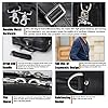 TIDING Leather Briefcase for Men 15.6" - 17.3" Laptop Work Bag Large Computer Case Business Travel Shoulder Messenger Bags, Black #4