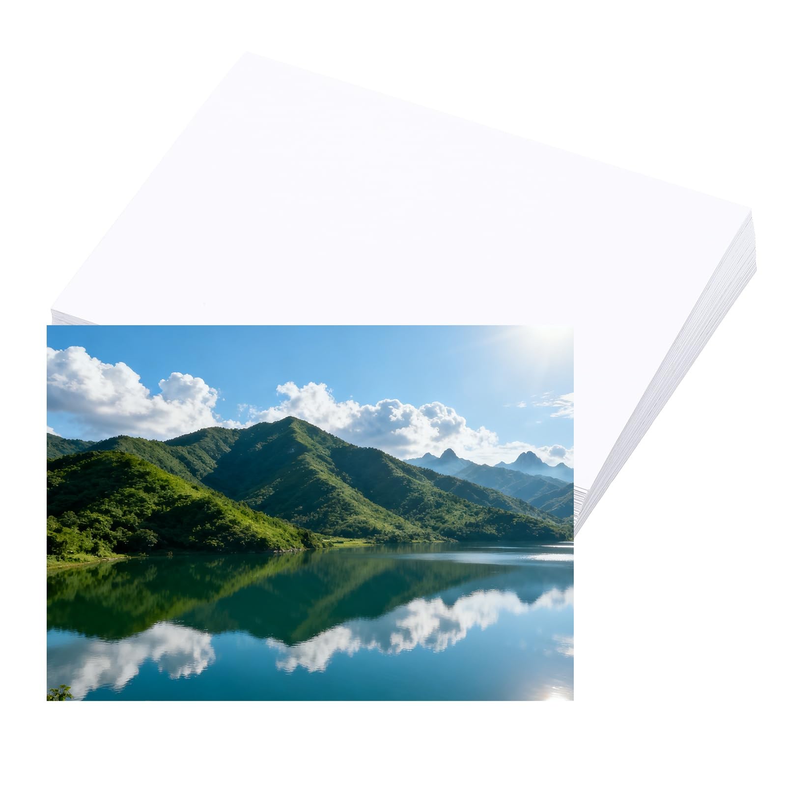 PATIKIL 7"x5" RC Satin Photo Paper, 50 Sheets Inkjet Printing Picture Paper Instant Dry Picture Printing 260GSM Resin Coated for Dye Ink Inkjet Printer DIY Album