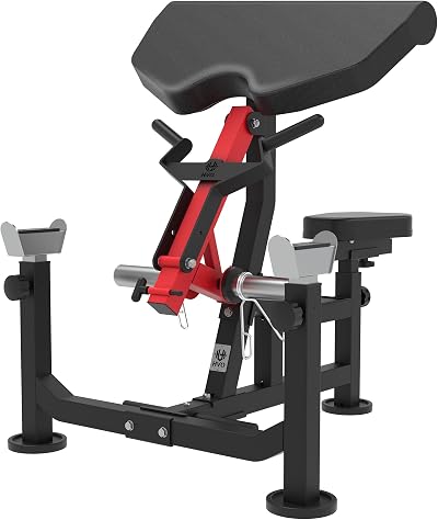 HVO Preacher Curl Machine Bicep: Preacher Curl Bench Bicep Tricep Curl Arm Machine Attachment Barbell Dumbell Curl Bench for Weight Lifting Home Gym Workout Equipment