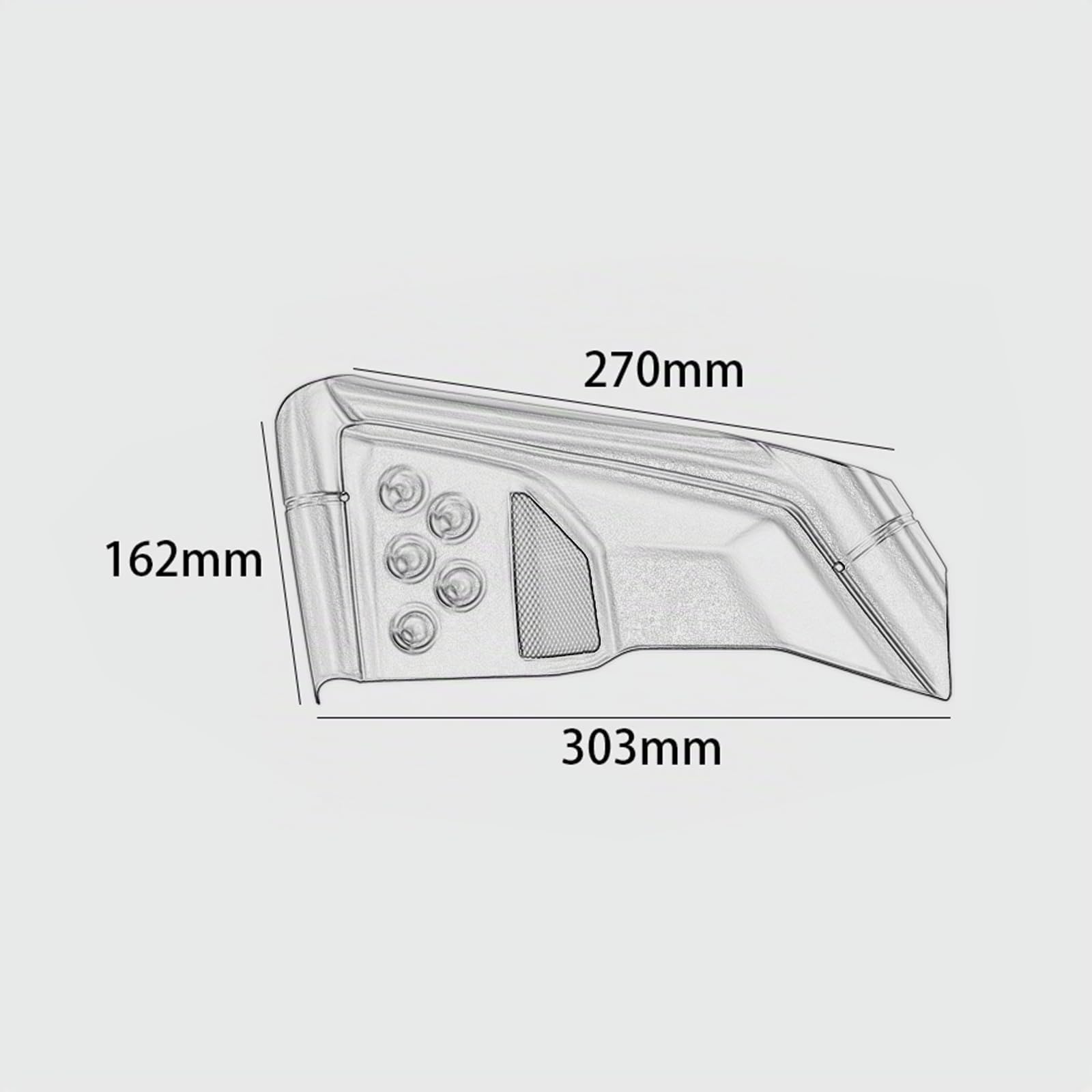 WOOGA Couvercle moteur cadre latéral protection carénage moto compatible avec HO&NDA REBEL CMX 250/300/500 2017-2024 REBEL 500 Protecteur panneau remplissage arrosserie (Noir mat)