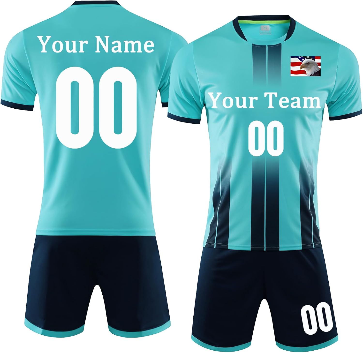 Custom Soccer Jersey Sports Team Training Soccer Uniforms Personalized Name Number Logo Soccer Jerseys for Kids Youth Men
