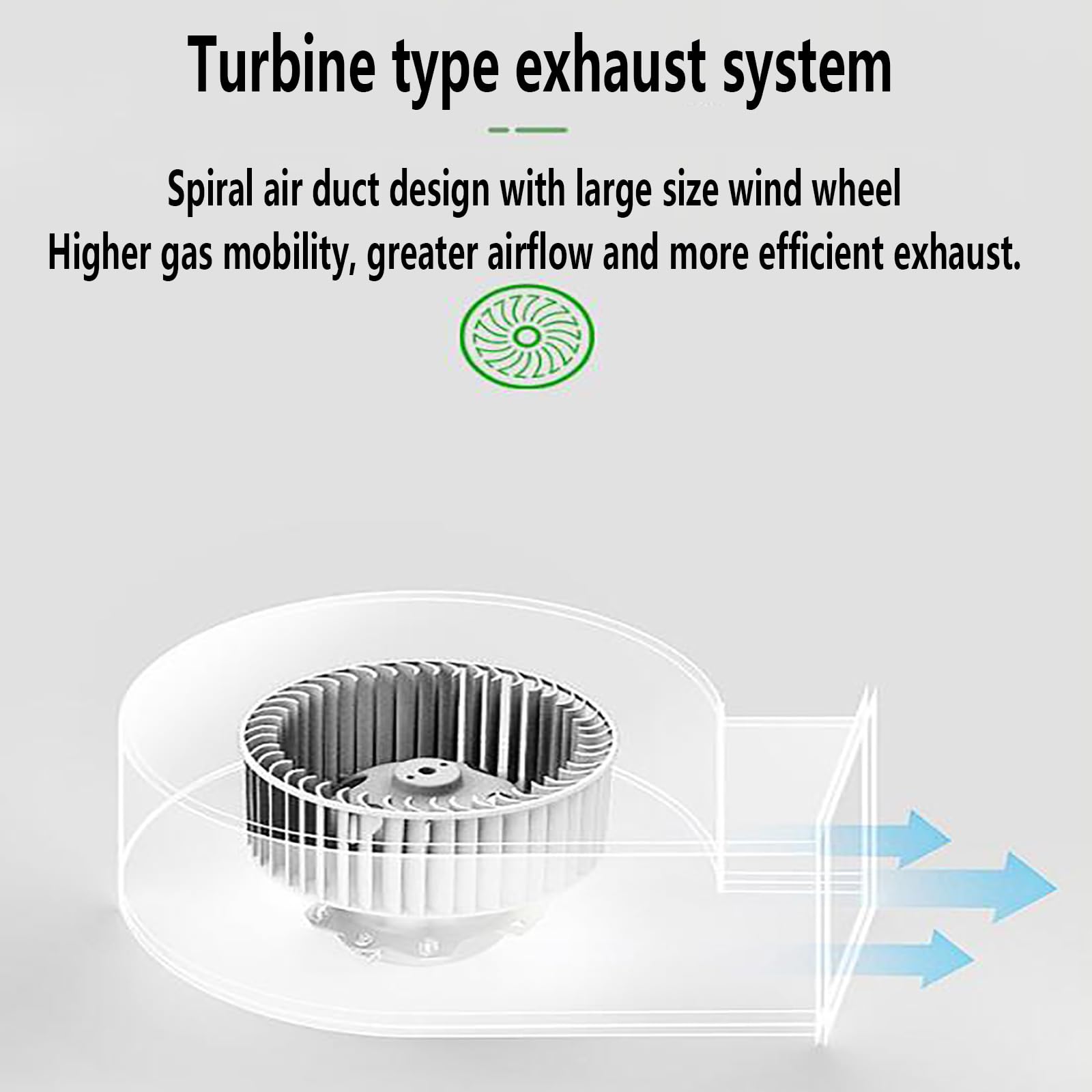 Ventilador de escape de baño, ventilador de ventilación para techo de ducha, ventilador cuadrado blanco con tubo de escape y entrada para baño y cocina