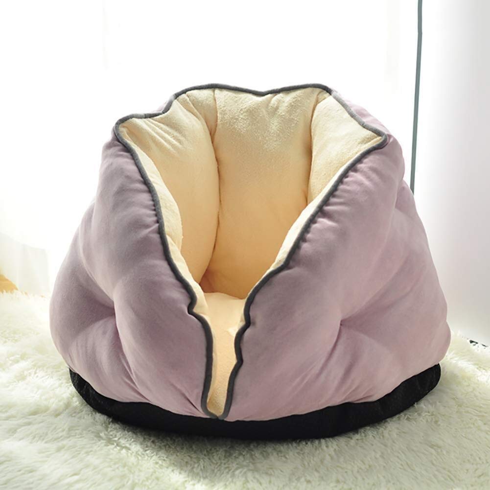 HYY-YY Suede Cat nest, Small dog kennel, Thick Warm, Soft Non-skid Pet nest-C M