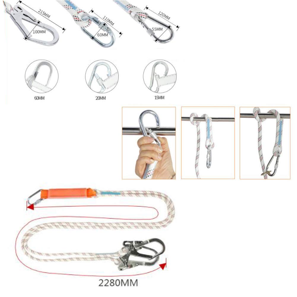 Imbracature di Sicurezza, Imbragature Imbracatura Anticaduta, Imbrago Arrampicata Elettricista Tetto Tools Ponteggio per Edilizia Arrampicata Lavorare in quota, Costruzione di energia elettrica