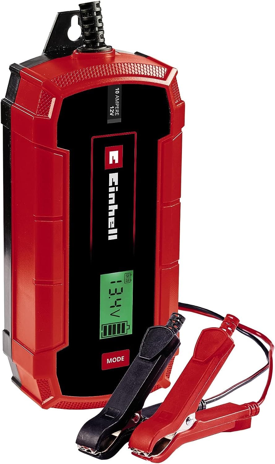 Einhell Batterie-Ladegerät CE-BC 10 M (intelligentes Batterieladegerät mit Mikroprozessorsteuerung für verschiedenste Batterietypen, u.a. Kfz/Krad, max. 10 Ampere Ladestrom)