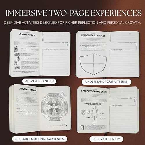Miniatura 6 de The Vibe Journal - Diario guiado de atención plena de 13 semanas para hombres, indicaciones diarias reflexivas, ejercicios prácticos y herramientas