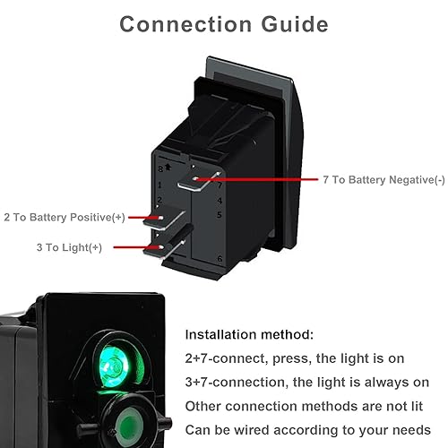 Vista 69 de Interruptor basculante de 3 pines con texto "luces NAV", negro con lente azul. Contura III, se adapta a Car-ling, Cole Hersee, Blue seas,Contura III