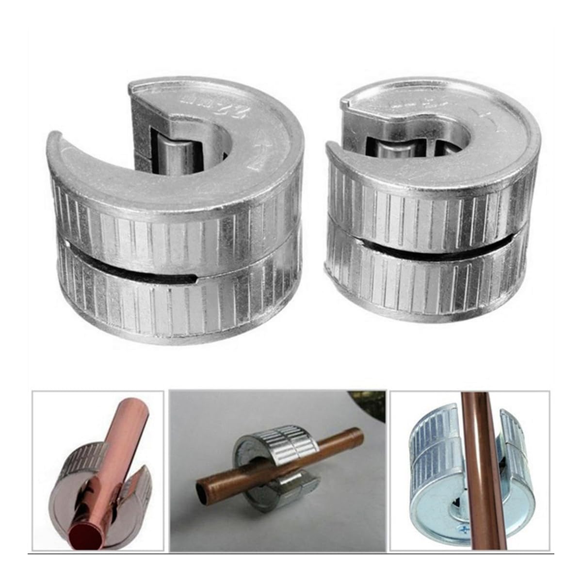 Ubric 2 cortatubos de 15 mm y 22 mm, Cuerpo de aleación de Zinc, Disco de Tubo Redondo para Cortar Cobre, latón, PVC, Aluminio