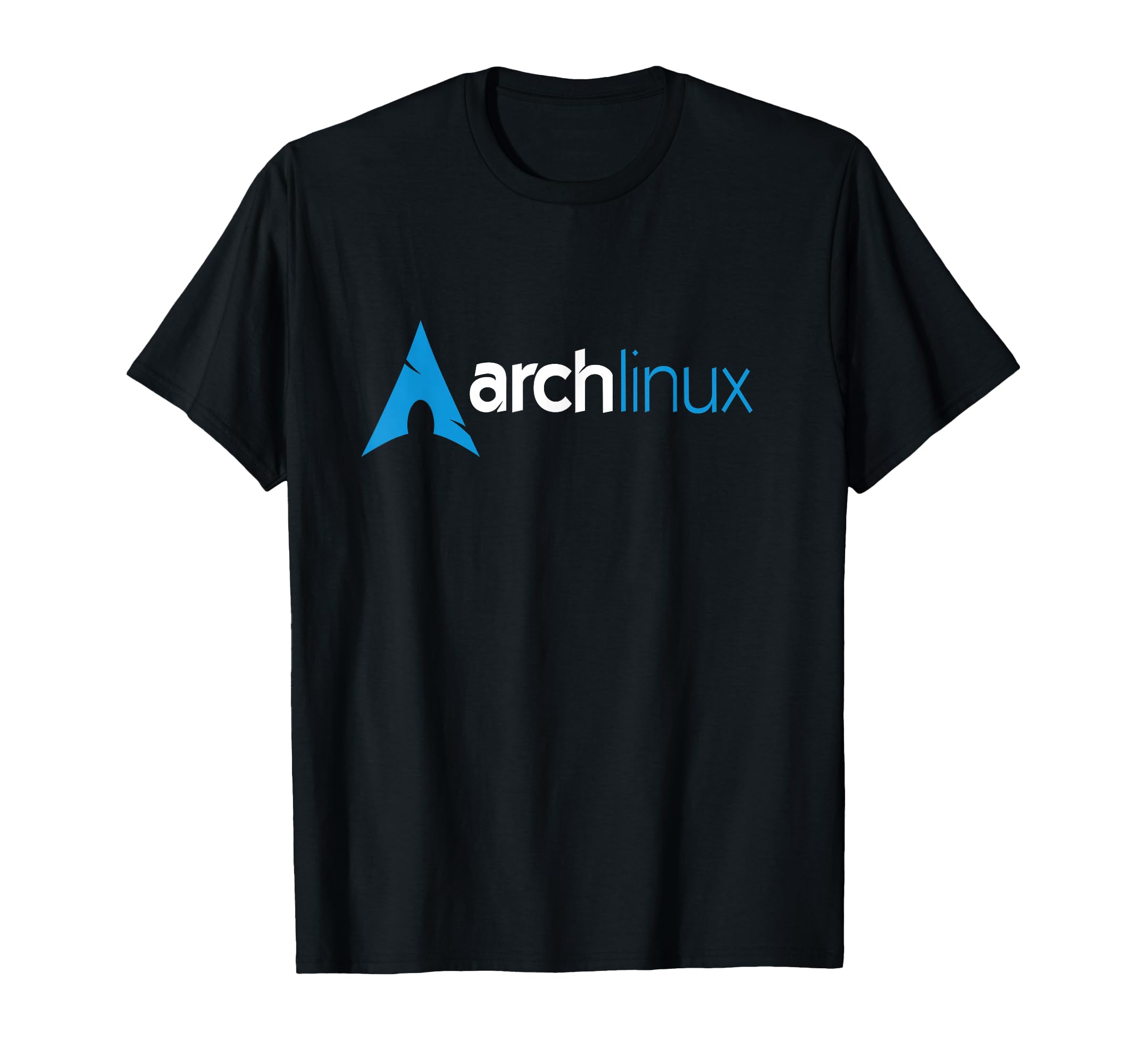 Arch Linux Lover T-Shirt Light Tagline and Blue Logo tee T-Shirt
