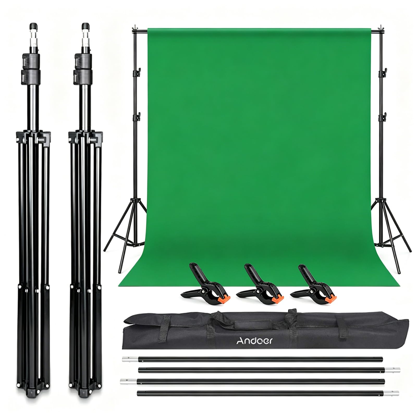 andoer fond vert 2x3m avec support