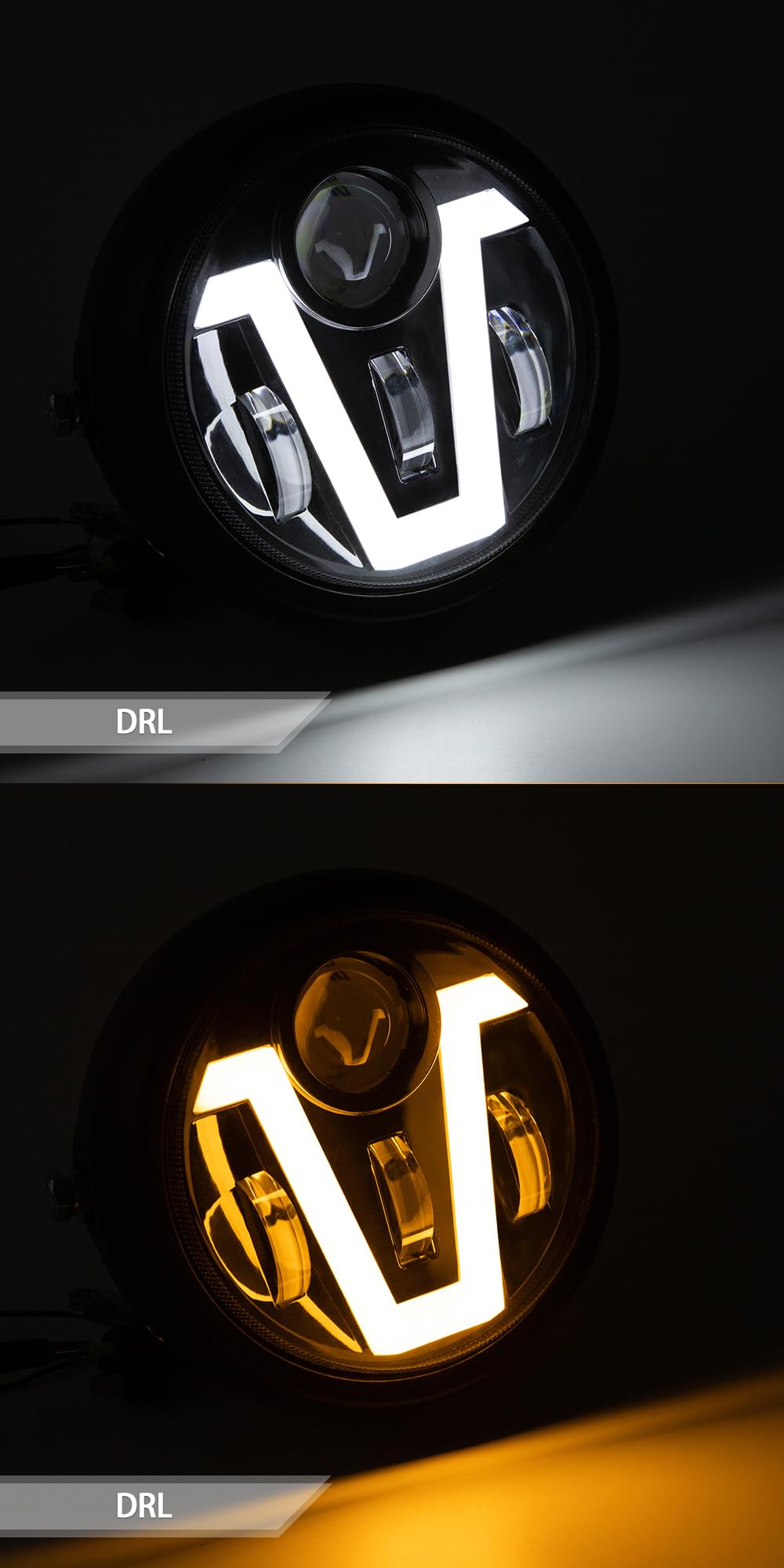 Części zamienne do motocykli Vintage reflektor przedni LED
