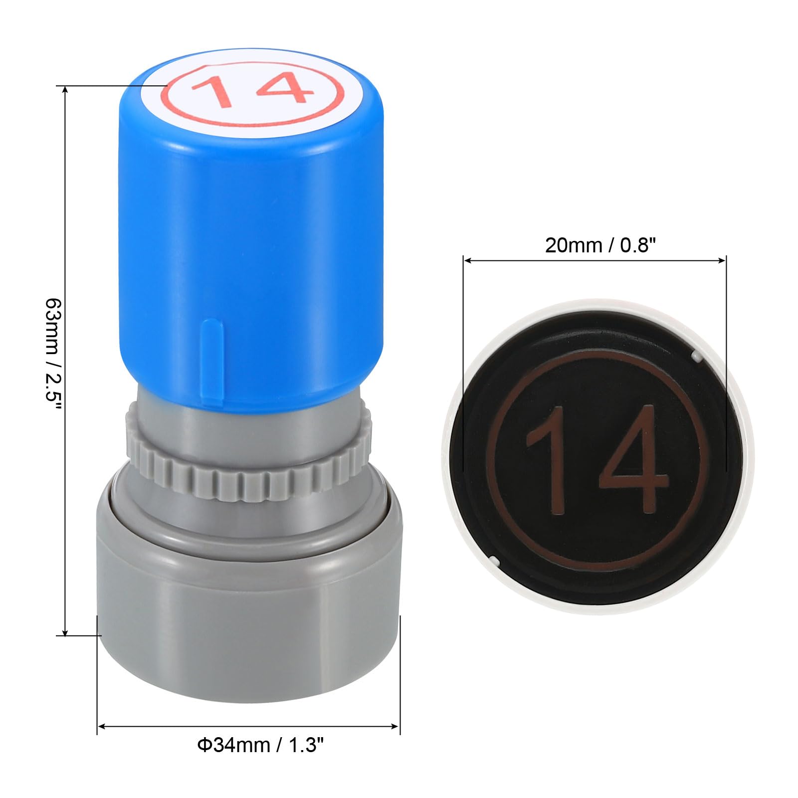 PATIKIL Number Stamps Self Inking - Image 2