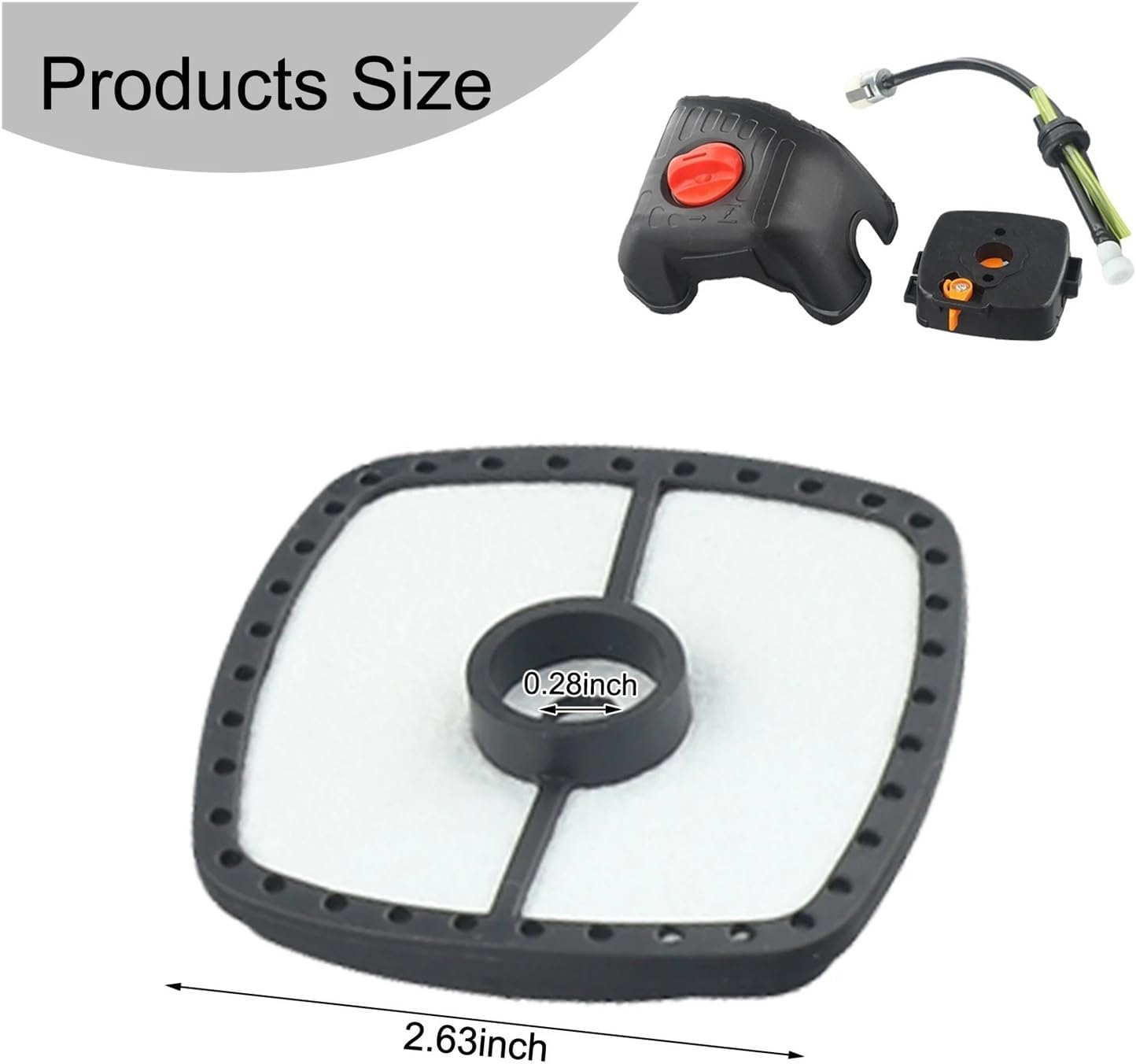 Air Filter Cover Air Cleaner Case Fit for SRM-225 and GT-225 Air Filter Cover Line Kit Lawn Mower Accessories