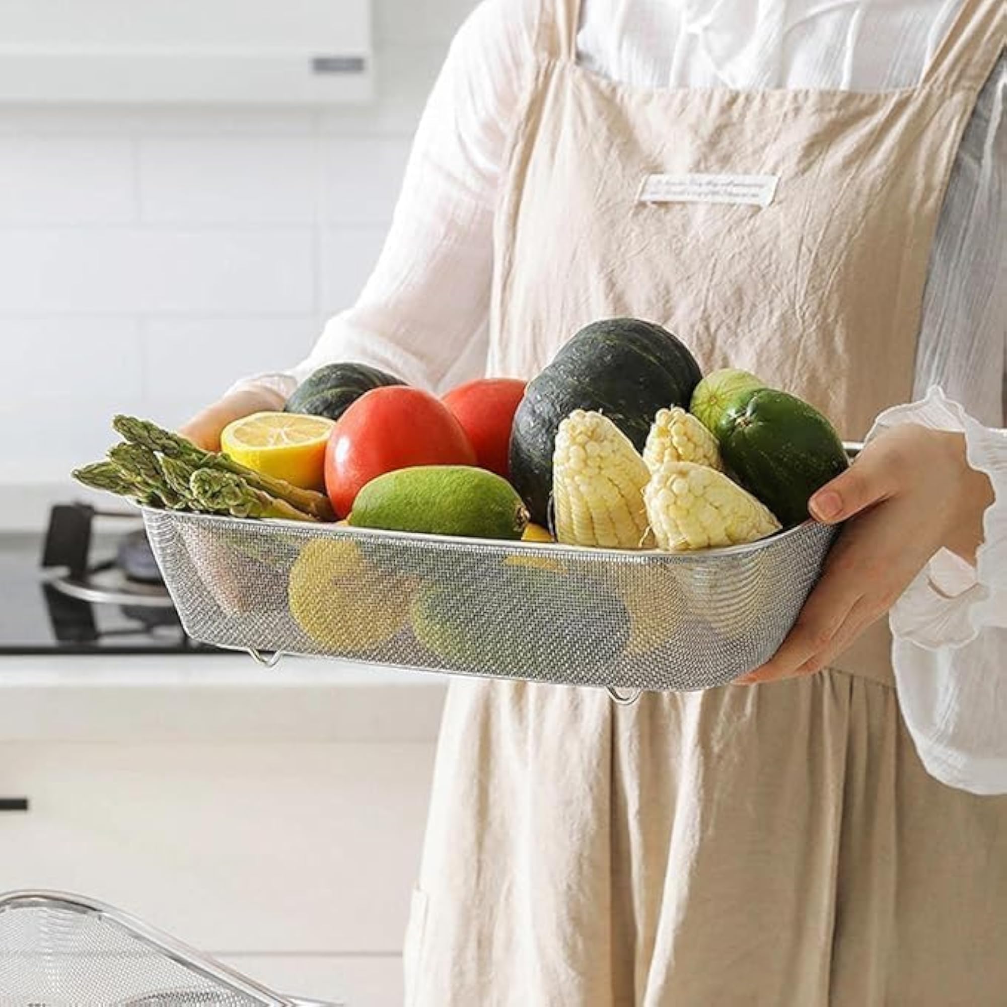 Stainless Steel Dish Rack and Drain Basket with Drip Tray