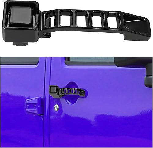 Miniatura 10 de HECASA Manija de puerta exterior compatible con Jeep Wrangler JKJKU 2007-2018 con recubrimiento de polvo de aluminio resistente estilo mecánico