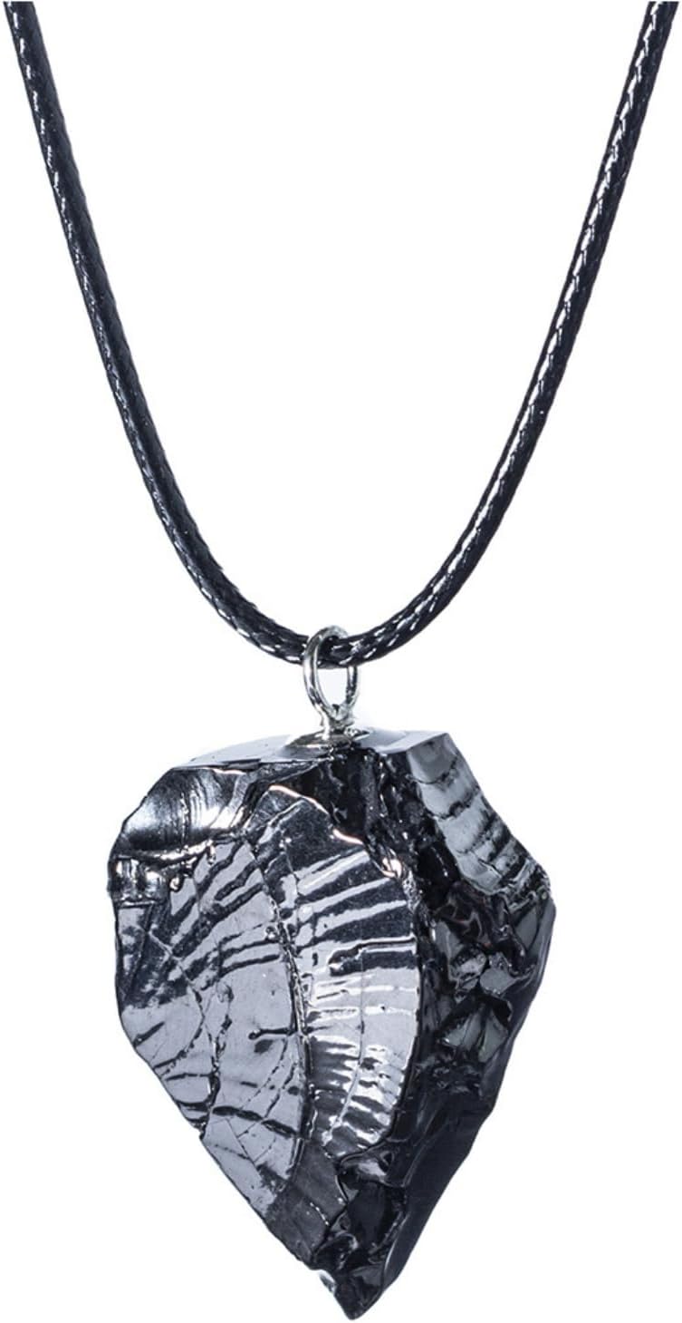 Elite Shungite - Necklace - Type I Shungite - Infused with Earth Energy - Raise Vitality Up - Crystal Health