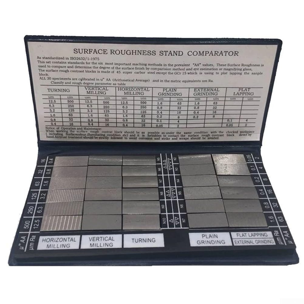 Tasca per finitura superficiale Gauge Set Ra0.05-12.5mm Tasca portatile